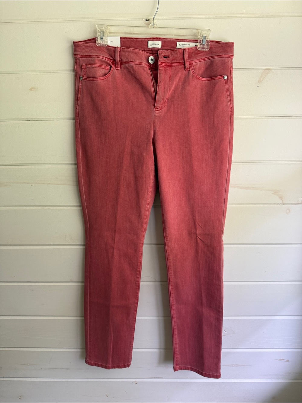 J. Jill Coral Pink Skinny Jeans